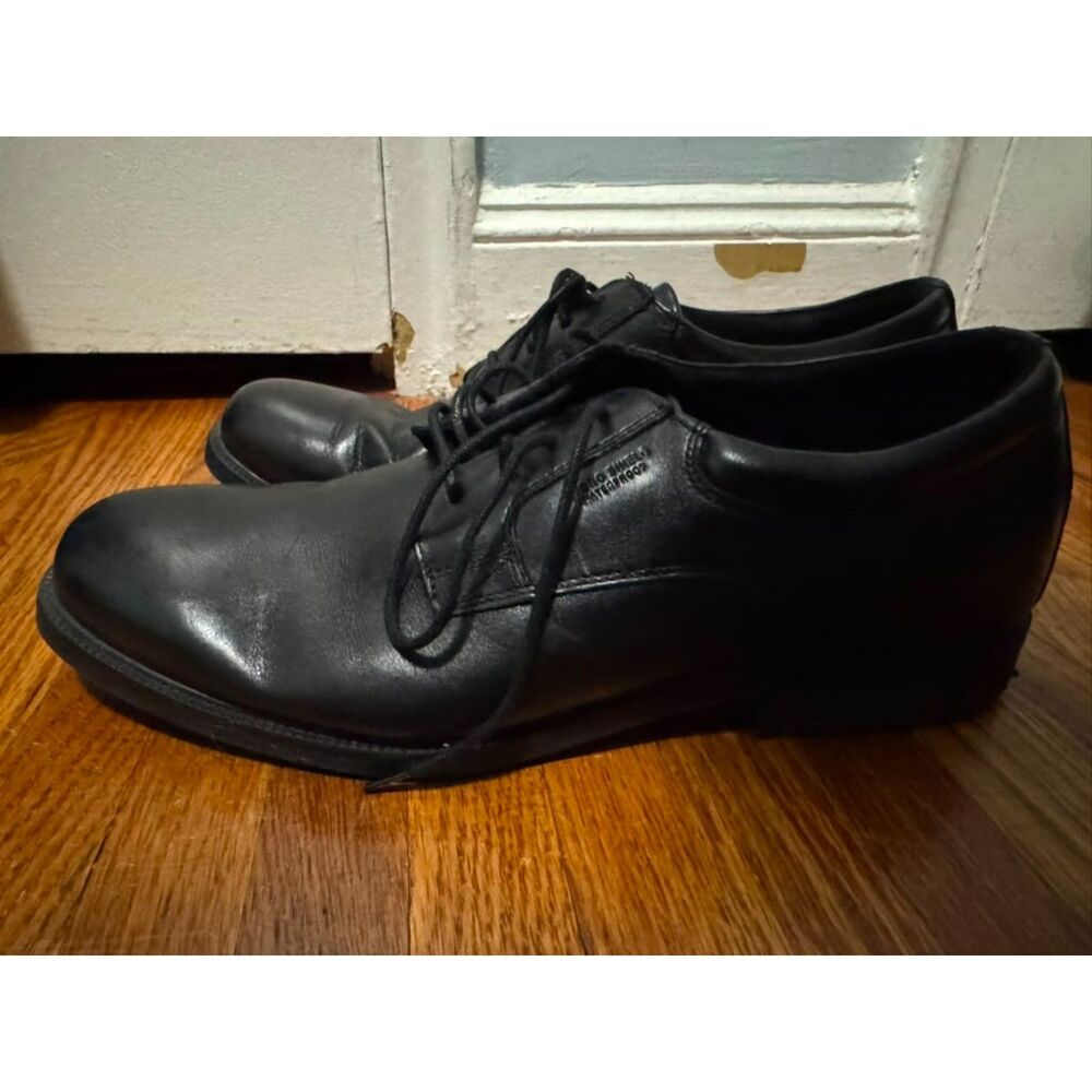 Rockport Mens Hydro-Shield Waterproof Leather Oxford Shoes Black Size 11.5 M